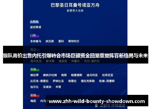 狼队高价出售内托引爆转会市场巨额资金回笼重塑阵容新格局与未来