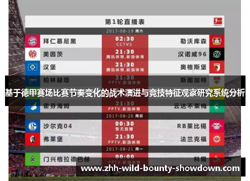 基于德甲赛场比赛节奏变化的战术演进与竞技特征观察研究系统分析 基于德甲赛场比赛节奏变化的战术演进与竞技特征观察研究系统分析